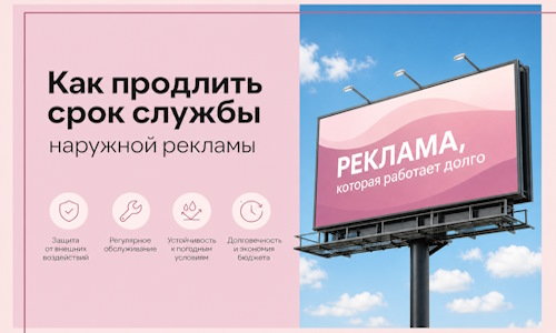 Как продлить срок службы наружной рекламы в  Котельниках