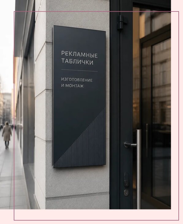 Рекламные таблички в Котельниках по цене от 4778 р. | Аванза-Ктн