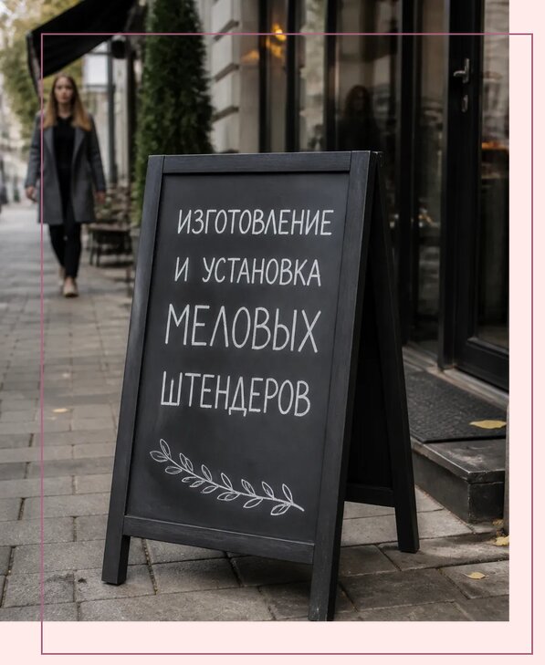 Меловые штендеры в Котельниках по цене от 6902 р. | Аванза-Ктн